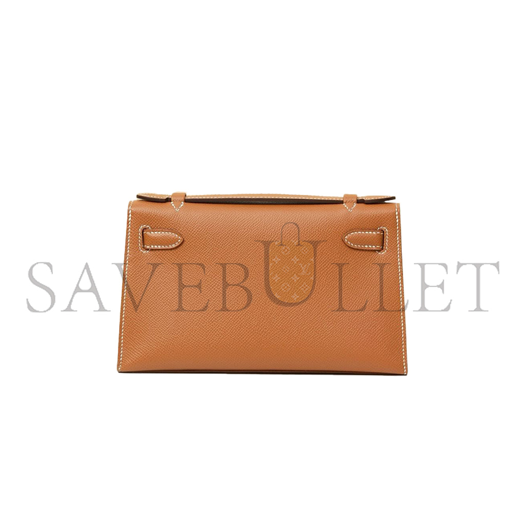 h**mes master mini kelly first generation epsom G01den brown (22*14*7cm)
